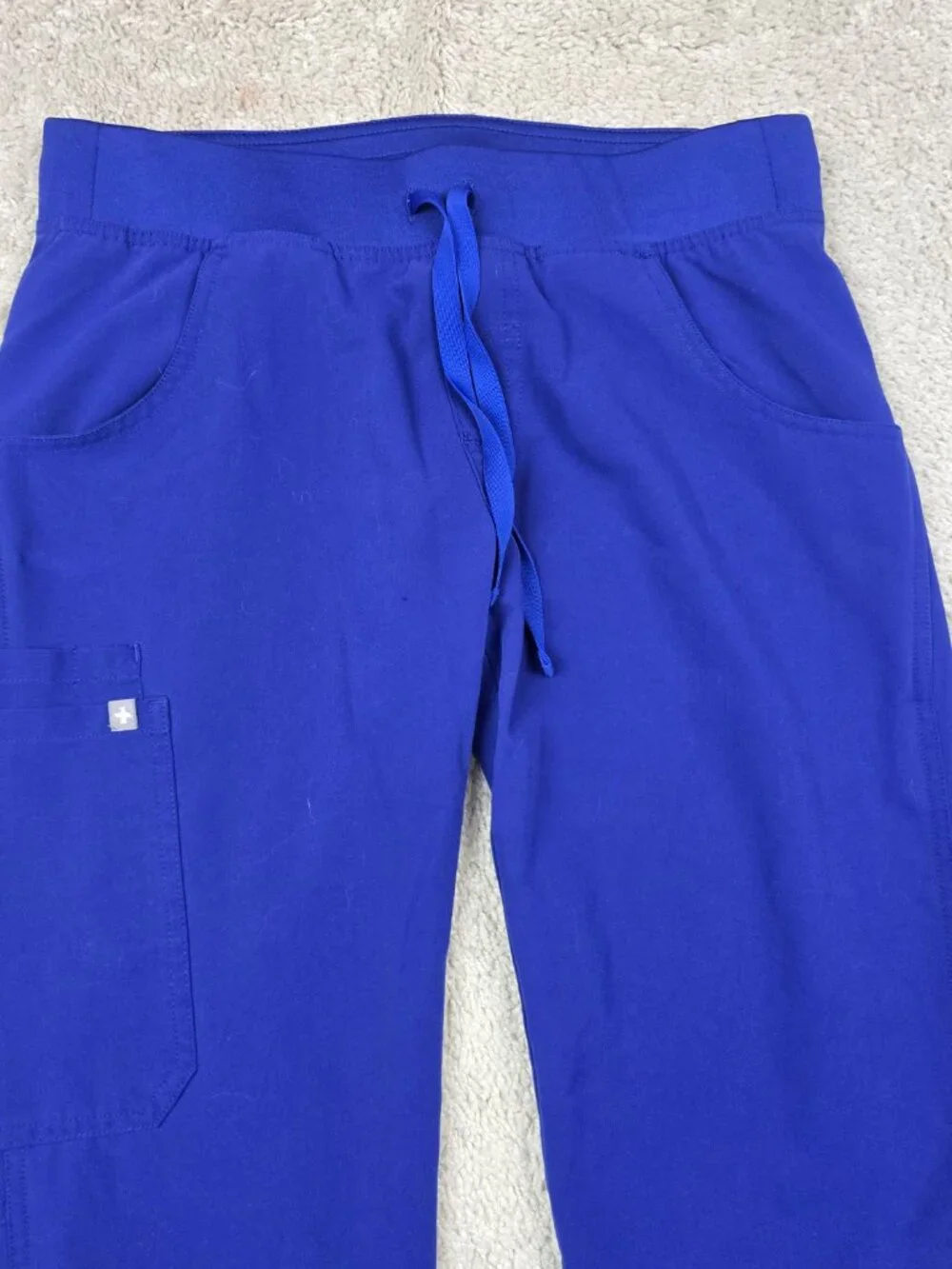 FIGS Mens Nurse Scrub  jogger Pants Blue Size Small S Drawstring USA Loose Fit